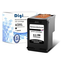 1PK 63XL refilled Black Ink Cartridge for HP DeskJet 2132 ENVY 4510 4511 4512 US