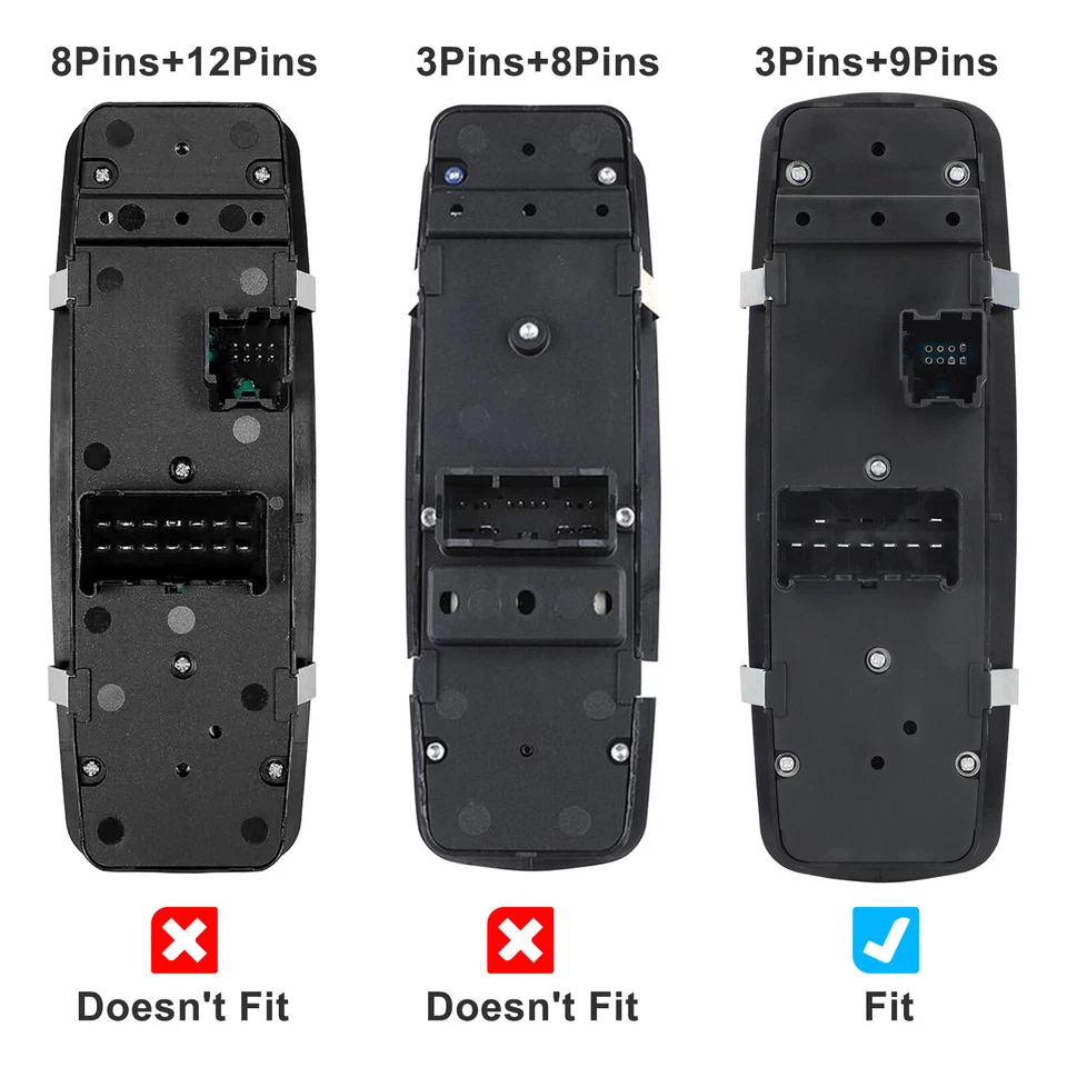 Interruptor maestro de ventana eléctrica 4602863AB para Dodge Ram 1500 / 2500 / 3500 2009-2012 Foto 4 de 4