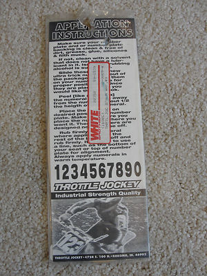 Throttle Jockey Pre-Cut Numbers # 9 Decal Sticker 8