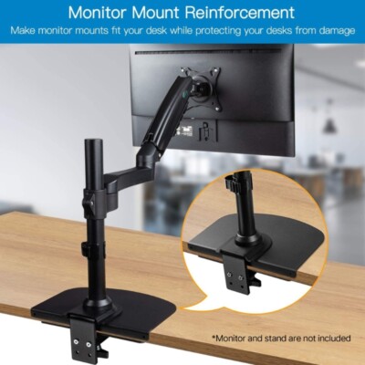 Monitor Mount Reinforcement Plate Extra Large Table Mounting Bracket For C Clamp