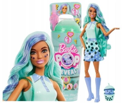 BARBIE POP REVEAL BUBBLE TEA DOLL Green tea HTJ21