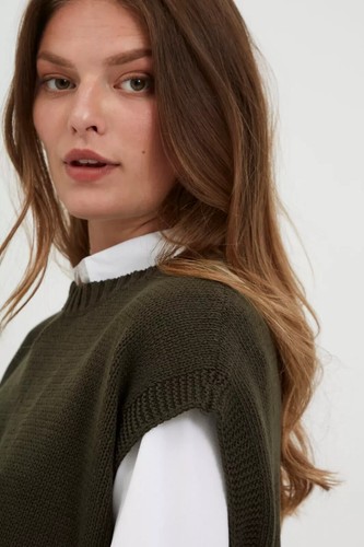 Chaleco Jersey Dranella Tejido Sin Mangas Nuevo con Etiquetas 55,99 GBP Beige o Verde - Imagen 15 de 18