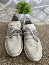 Peter Millar Hyperlight Glide Minimalist Athleisure Shoe Women US 8.5 Knit Gray