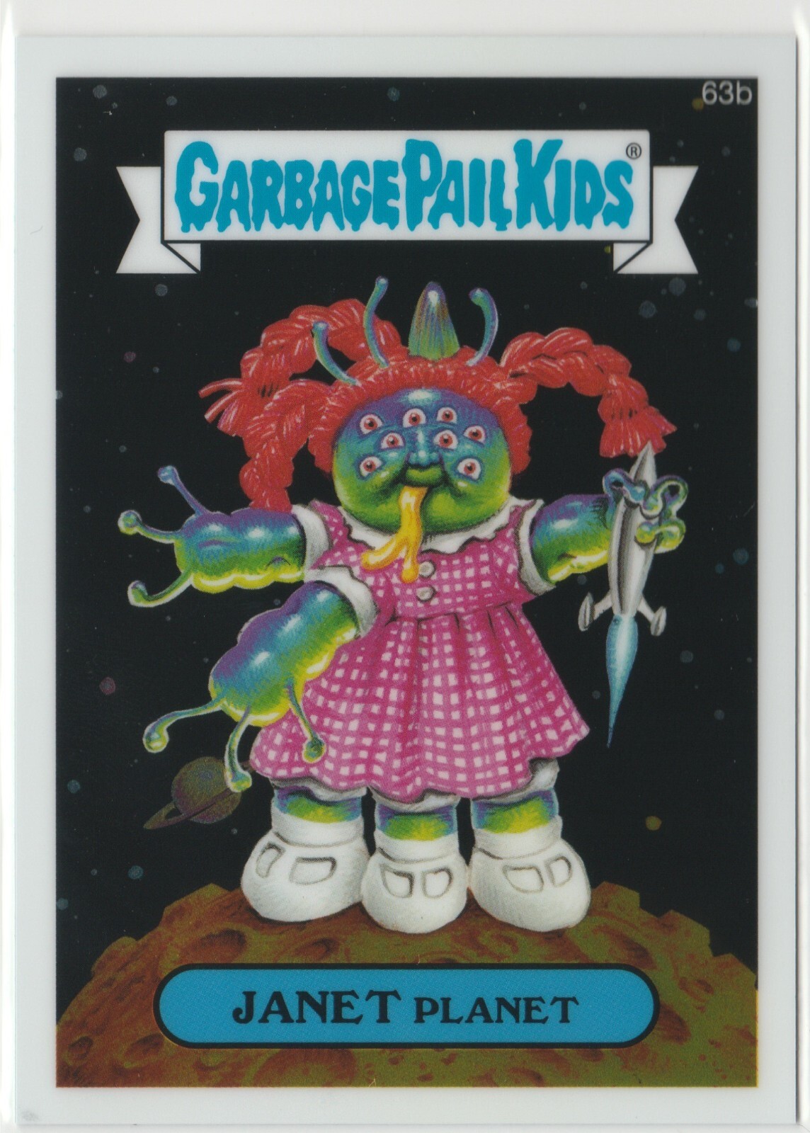 Janet Planet Garbage Pail Kids GPK 2014 Chrome Series 2 CS2 #63b