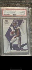 justin jefferson rookie card psa 10 mosaic. rookie card picture