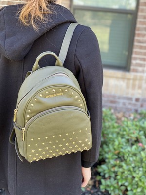 michael kors backpack olive green