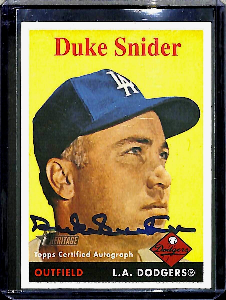 2007 Topps Heritage Real One Autograph #ROA-DS Duke Snider