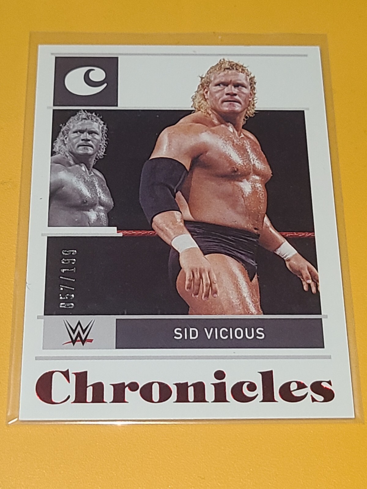 WWE WWF SID VICIOUS 2022 PANINI CHRONICLES RED #37 057/199