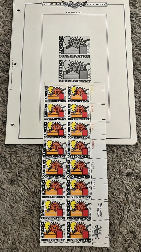 AMAZING LOT OF FULL MINT MNH UNITED STATES STAMP PLATE BLOCKS #22 - Image 3 of 4