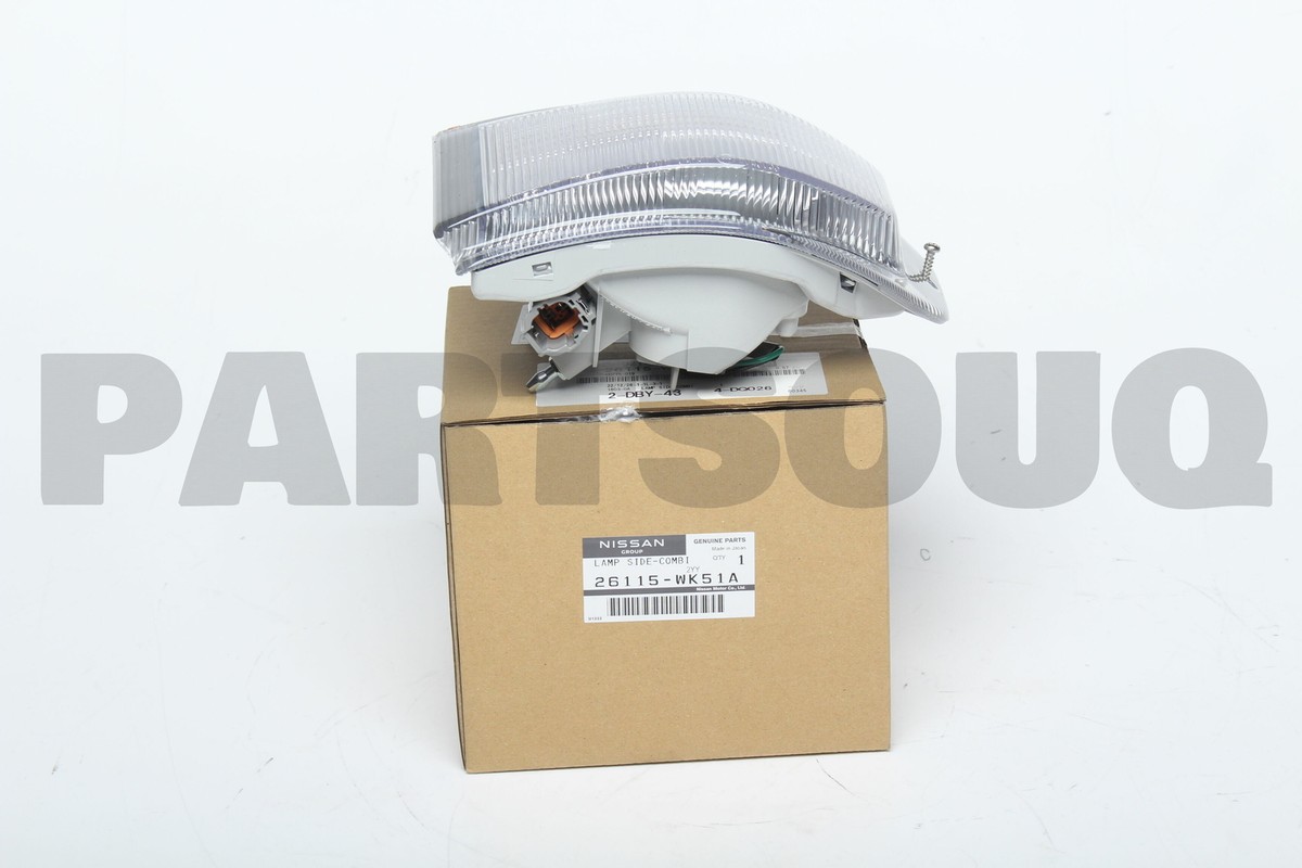 26115WK51A Genuine Nissan LAMP ASSY-SIDE COMBINATION,LH 26115
