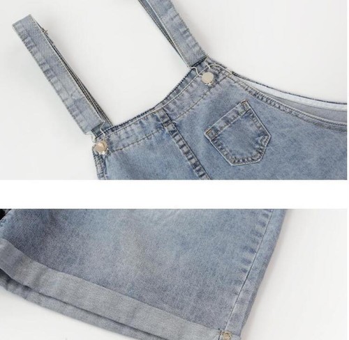 Women's Jeans Jumpsuits Denim Overalls Bib Shorts Suspenders Dungarees Rompers - Picture 6 of 14