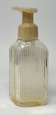 Bath & Body Works Green Lines Glass Foaming Soap Dispenser – Multicolor Pump Holder-1005242