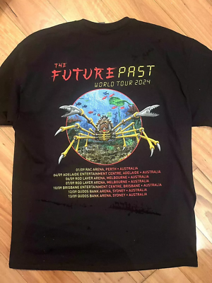 Iron Maiden Australia Tour Exclusive Shirt 2024 Future Past