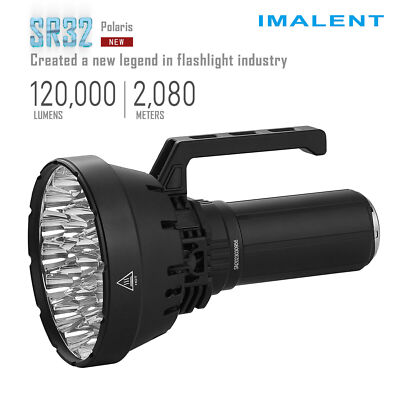 HumanCharger Black 新品未開封 ブライトライトセラピー IMALENT SR32 120000 Lumens The Brightest Flashlight Rechargeable