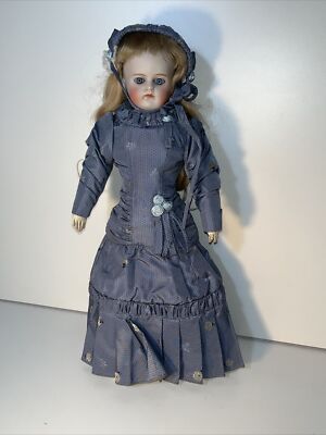 15  Closed Mouth Belton Type Doll Bisque Head Kid Leather Body