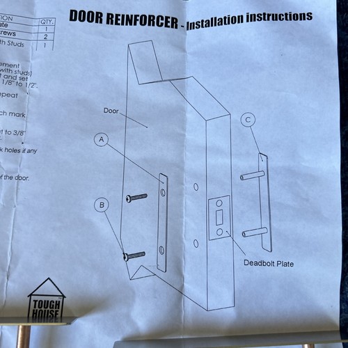 Steel Beyondlocks Tough House Door Reinforcer - Picture 3 of 6