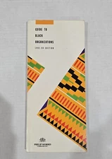 A GUIDE TO BLACK ORGANIZATIONS by PHILIP MORRIS (1992-1994, Pamphlet) Vintage