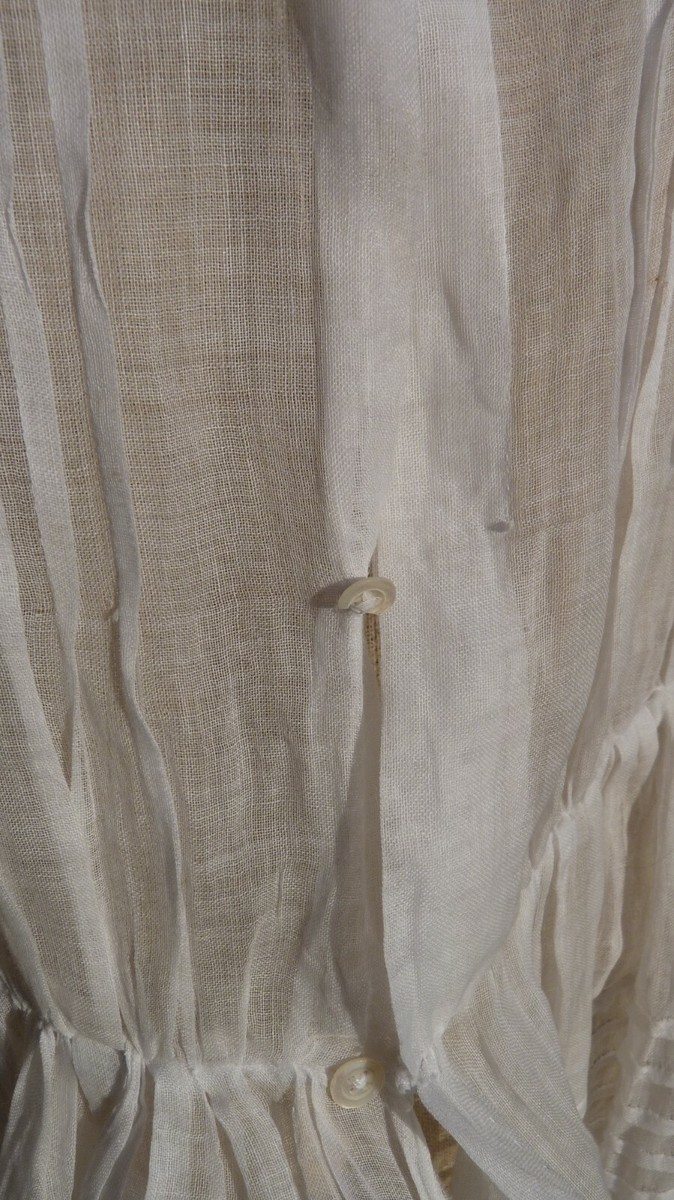 Ancienne Robe De Fillette à Volants (1900/1910) - Pour Poupée Ancienne