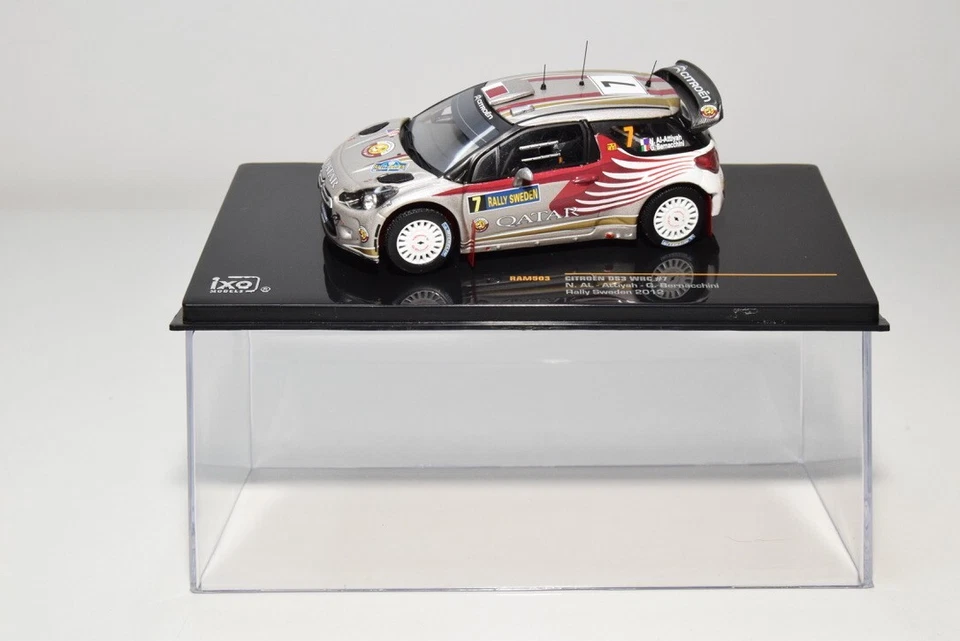 B24 1:43 IXO RAM503 CITROEN DS3 WRC #7 RALLY SUECIA 2012 AL ATTIYAH BERNACCHINI Foto 2 de 4