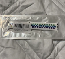 LAST POSH STAR Sport Loop Band Compatible with Apple Watch 38/40/41 mm Soft Whit