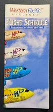 Western Pacific Airlines Timetable Effective August 1, 1995