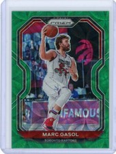 2020-21 Panini Prizm Basketball Choice Green Scope Prizm #206 Marc Gasol #1/8