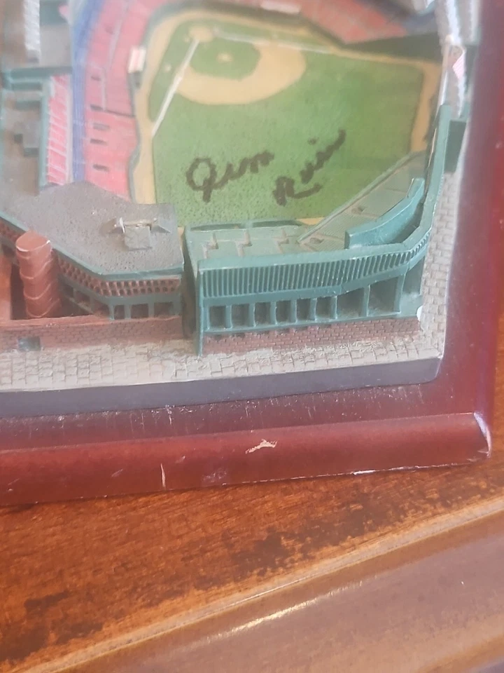 jim rice signed fenway park danbury mint stadium replica autographed red sox - Image 3 of 4