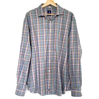 Johnnie O Prep Formance Plaid Shirt Men's Performance Stretch Preppy Active XL