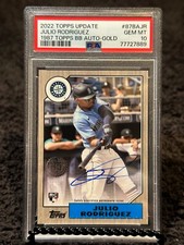 2022 Topps Update Julio Rodriguez 1987 Gold Rookie RC #45/50 PSA 10 