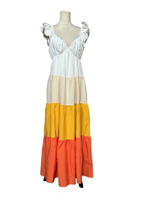 bandeau maxi flowy dress Bandeau Ruffle Detail Maxi Dress in Dusty Pink - 10