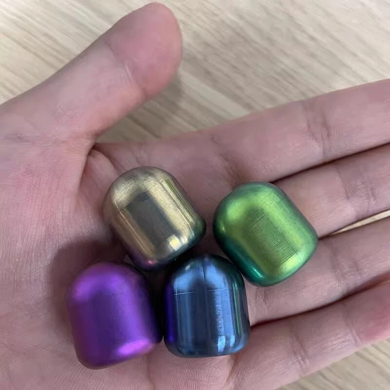 1PC Titanium Paracord Bead Necklace Bracelet Pendants Finger Begleri Worry Bead - Image 2 of 4