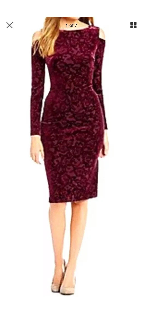 Maggy london top cold shoulder dress
