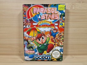 Sistema de entretenimiento Parasol Stars: Rainbow Island II NES Nintendo en caja