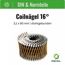 Coiln&auml;gel 16&deg; 3,1x90mm 3.600 Stk. Ringn&auml;gel f&uuml;r BeA Bostitch Montana Prebena MAX