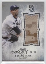 2015 Topps Triple Threads Unity Single Jumbo Relics 28/36 Tyson Ross fm0