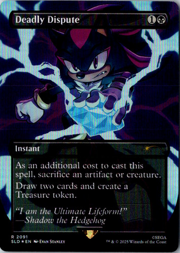 Deadly Dispute (Rainbow Foil) #2091 - Secret Lair x Sonic: Chasing Adventure