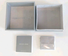 Michael Kors Authentic Jewelry Gift Box With Cleaning Cloth Care Booklet New