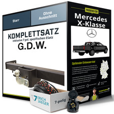 Für MERCEDES X-Klasse Typ 470 Anhängerkupplung starr +eSatz 7pol 2017-2020 NEU