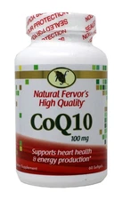 Natural Fervor's High Quality CoQ10 100mg 60 Softgels (Backdated)