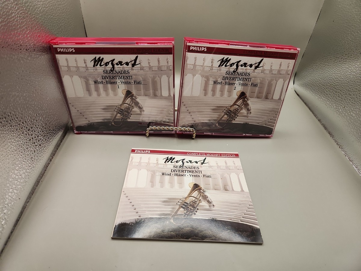 フィトネスCDまとめ売り Mozart Serenades Divertimenti Wind 6 CD Set + book 1990 Philips No