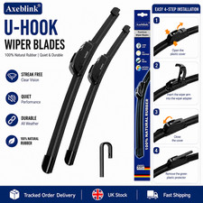 For Vauxhall Agila 2008-2014 Front Windscreen 22" 16" Flat Aero Wiper Blades Set