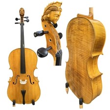Copy 1724 Yo-Yo Ma Cello 4/4,Professional sound, Wider body cello, Carved neck