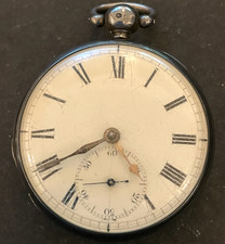 Antique 1842 John Johnson Liverpool Fusee Pocket Watch Running Ticks English
