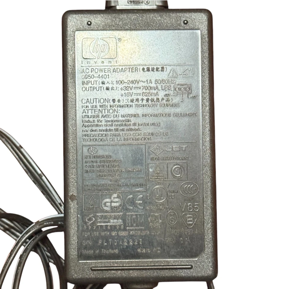 Adaptador de corriente alterna HP Q9504-401 fuente de alimentación para impresora 32V 700mA / 16V 625mA-genuino Foto 2 de 4