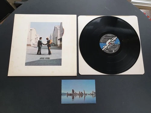 PINK FLOYD  - WISH YOU WERE HERE 1975 UK 12" VINYL RECORD LP + POSTCARD EX