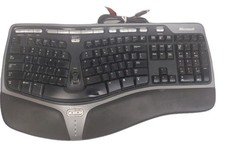 Microsoft Natural Ergonomic Computer Keyboard 4000 Black and Silver V 1.0 Tested