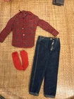 Vintage Ken Doll Going Hunting #1409 Shirt Jeans - 1960's