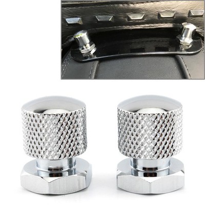 Solo Seat Nuts Seat Mounting Nuts 1/4''-20 Thread for Harley  Softail Silver US