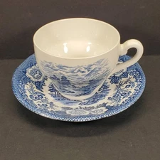 Royal Warwick Lochs of Scotland "LOCH DIOCH" Cup and Saucer Set England