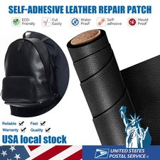 Self Adhesive Vinyl Faux Leather Fabric Repair Patch Kit for Couch Car seat Sofa